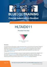 HLTAID011 Provide First Aid Course Information Booklet Preview
