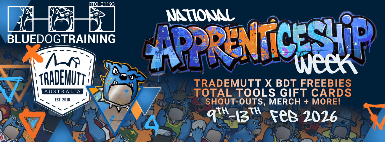 Blue Dog Training National Apprenticeship Week Banner